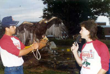 Brother Bill Boyett with a War Eagle, 1984