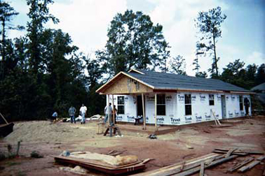 Habitat for Humanity build, 2001